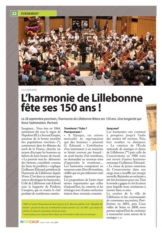 l'harmonie fête ses 150 ans