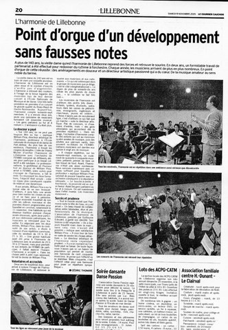 article de presse paru dans le "courrier cauchois"