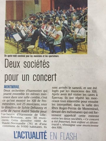 article de presse paru dans "l'union"