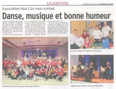 article de presse paru dans le "courrier cauchois"