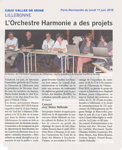 article de presse paru dans le "Paris Normandie"