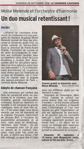 article de presse paru dans le "courrier cauchois"