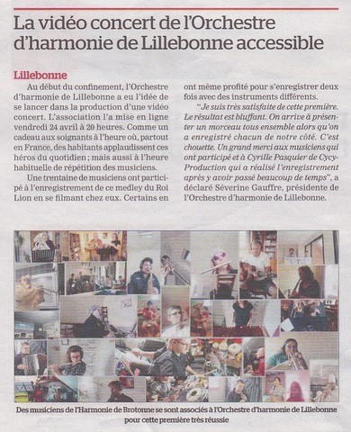 article de presse paru dans le courrier cauchois