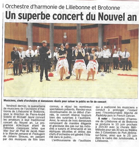 article de presse paru dans le "courrier cauchois"