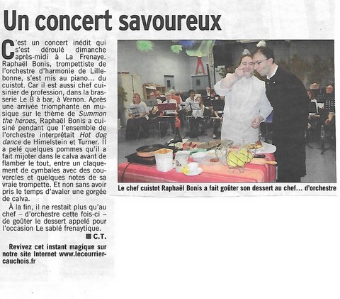 article de presse paru dans le "courrier cauchois"