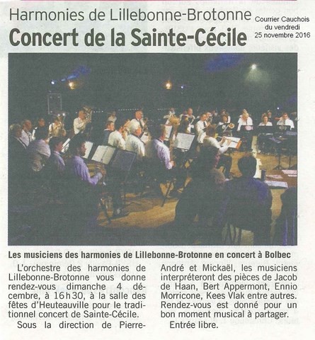 article de presse paru dans le "courrier cauchois"