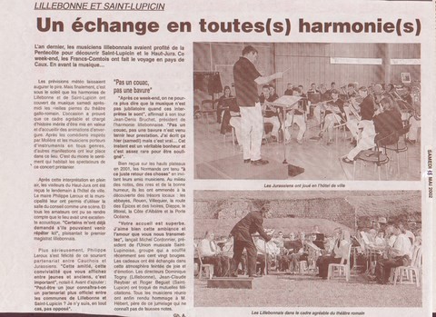 article de presse paru dans le "courrier cauchois"