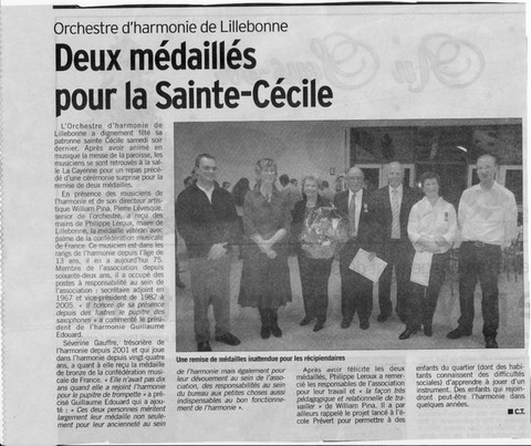 article de presse paru dans le "courrier cauchois"